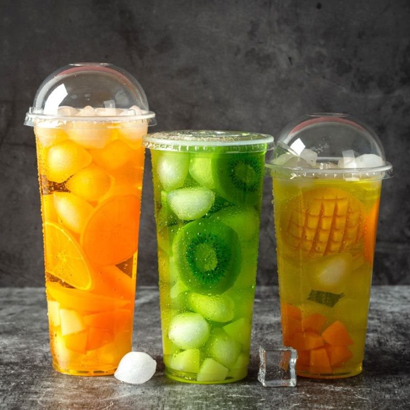 oz plastic cups with lids