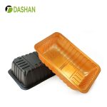 Meat Tray Fresh Fish Meat Chicken Fruit Blister Black Display Frozen Food Tray Disposable Customizable food grade PP Tray 2617H70