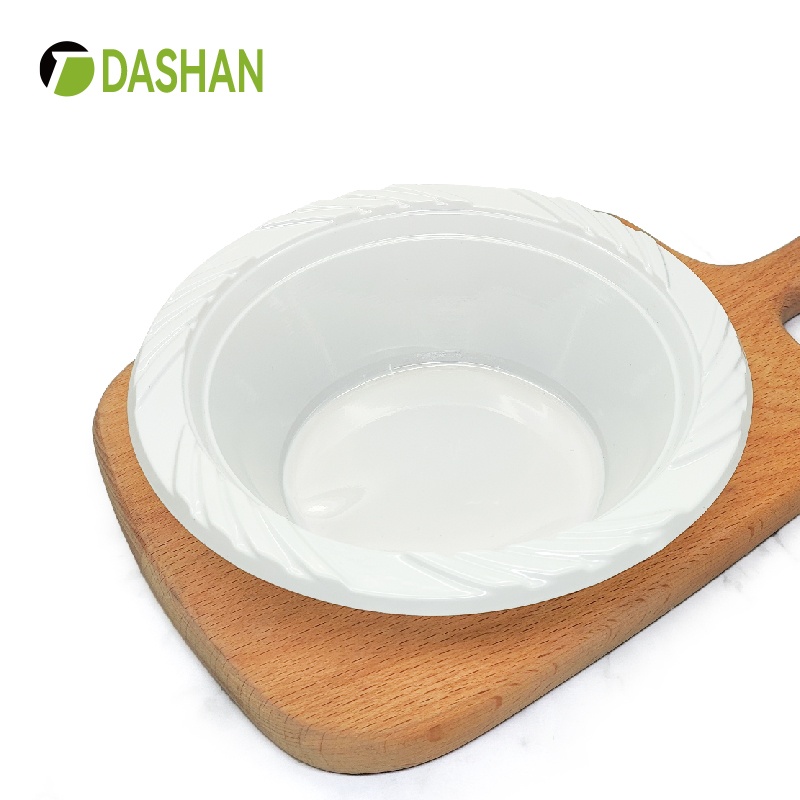 Disposable plastic bowl