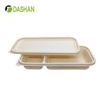 Disposable Thickened Fast Food Box American Style Two Compartment Meal Box 70/30 Portable Healthy Fat Reduction Bento Box Factory Direct Sales Quality Assurance