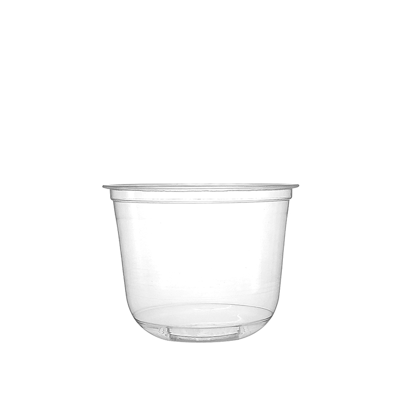 Disposable Plastic Cups Cold Party Drinking Cups for Wedding Thanksgiving Christmas Party U-shaped PET Cup