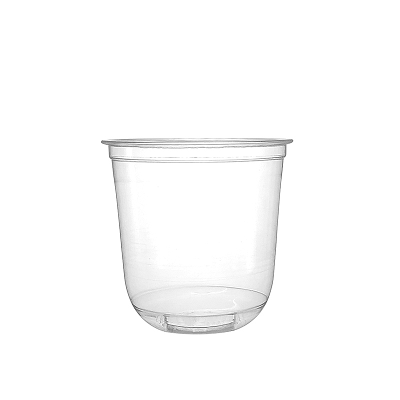 Strong stylish practical 500ml U-shaped PET plastic Cup Thickened Material Good Toughness Durable Safe Non-toxic Factory Wholesale Price Customizable