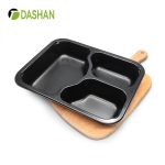 Large Capacity Airline Tray – 3 Compartments CPET Plastic Food Packaging Tray Microwave Safe Oven Safe Thick Material Durable Safe Non-toxic Customizable