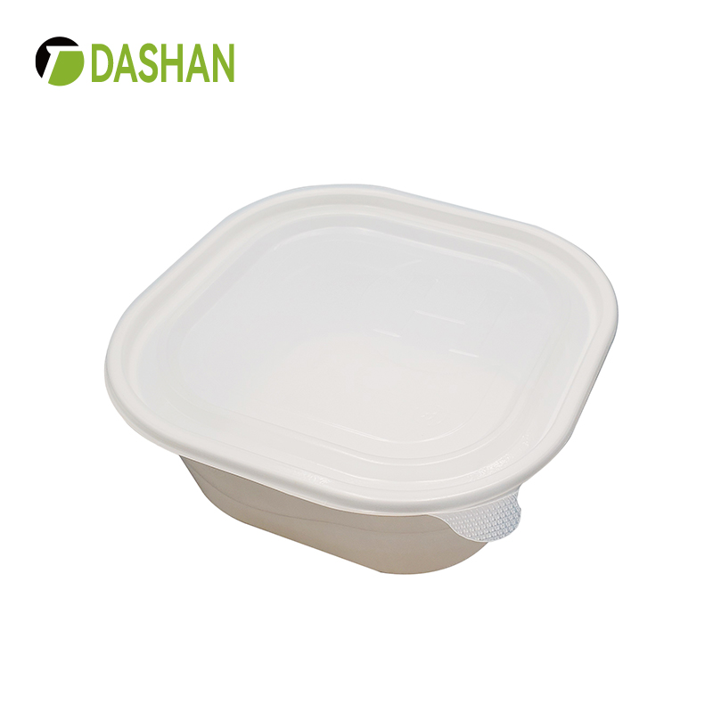 Degradable square bento box PLA food container