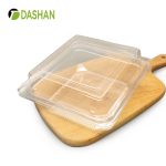 Disposable Dessert Box Plastic Transparent PET Cookie Sandwich Dessert Bakery Food Box With Lid Factory Direct Sales Customizable