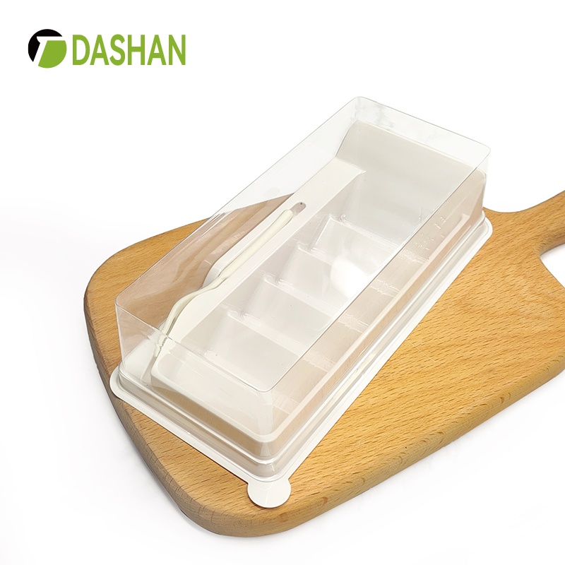 Transparent Swiss roll cake macaron busicuit baking food packaging container