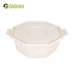 Large Capacity Disposable Bowl Octagonal Cornstarch Lunch Box 2500ml Design Good to Take Multi-person Eating Tableware Hot Pot Soup bowl