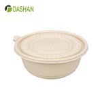 900 ML Disposable Lunch Box Round Bowl Takeaway Packaging Wholesale Price Safe Material With Lid Leak-Proof Restaurant Use Soup Bowl