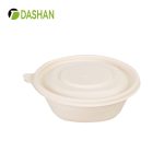 Disposable Cornstarch Round Bowl Toughness Is Good And Not Easy To Break Storage Convenient Environmental Protection Material One Person Dining Soup Bowl