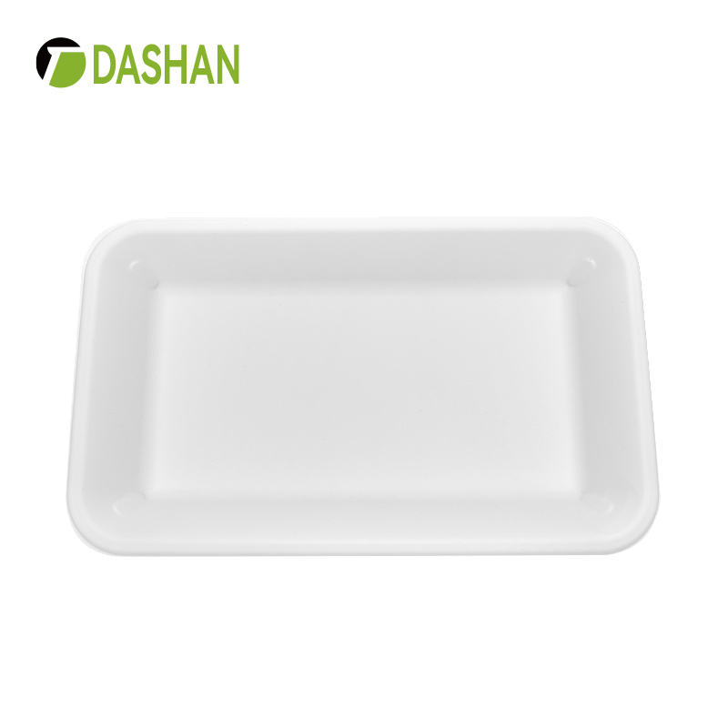 Biodegradable Cornstarch Tray Fresh Fruit tray Fruit Slices Food Grade Smooth White Tray Small Dishes Snack Tray
