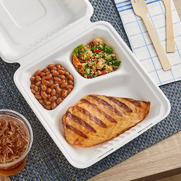 Sugarcane Bagasse Take Out Box2