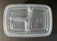 3-Compartment American Style Food Container