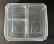 3-Compartment Square Food Container