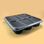 5-Compartment Disposable Plastic Lunch Box