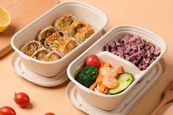 Bagasse Clamshell Box