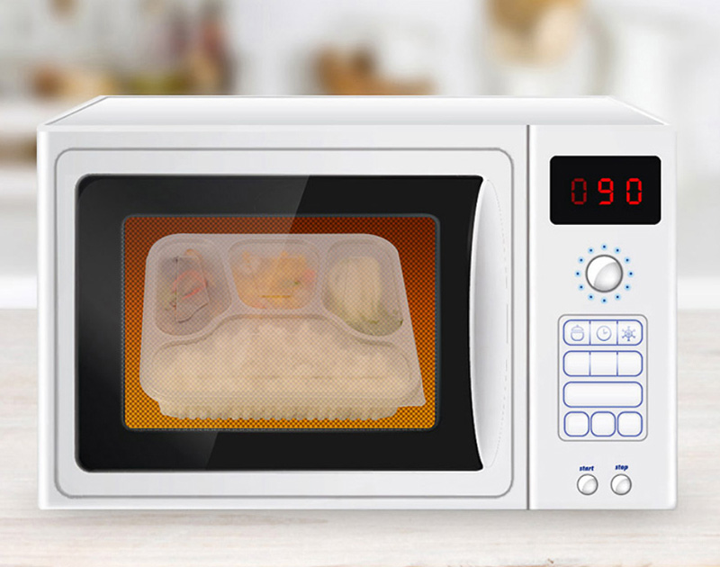 Lunch boxes heat up without warping