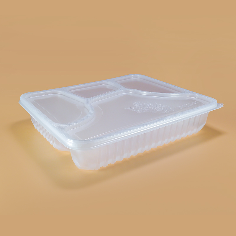 Compartment Food Container Solution 5 white lunch box