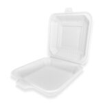 LB-91 9” Clamshell – Eco-Friendly Cornstarch Single Compartment Container