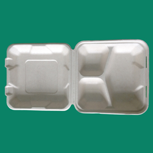 Bagasse Clamshell Box PC083
