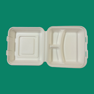 Bagasse Clamshell Box PC103