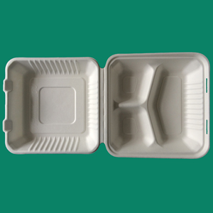 Bagasse Clamshell Box PCT083