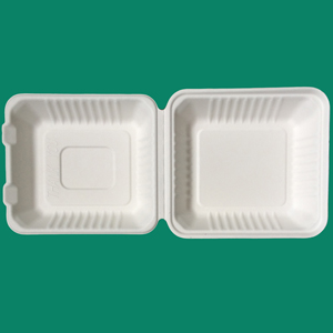 Bagasse Clamshell Box PCT091