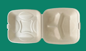 Bagasse Clamshell Box X093