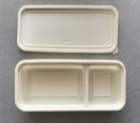 Cornstarch Salad Light Meal Two Compartment Container (3 7 Split)