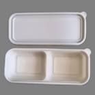 Cornstarch Salad Light Meal Two Compartment Container (5 5 Split)