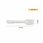 5 Inch Disposable Corn Starch Fork Biodegradable Cutlery