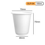 180ml corn starch cup eco-friendly biodegradable