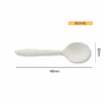 6 Inch Disposable Biodegradable Corn Starch Soup Spoon