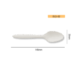 6 Inch Disposable Biodegradable Corn Starch Spoon