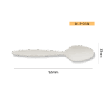 8 Inch Disposable Biodegradable Corn Starch Spoon