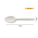 7 Inch Disposable Biodegradable Corn Starch Spoon