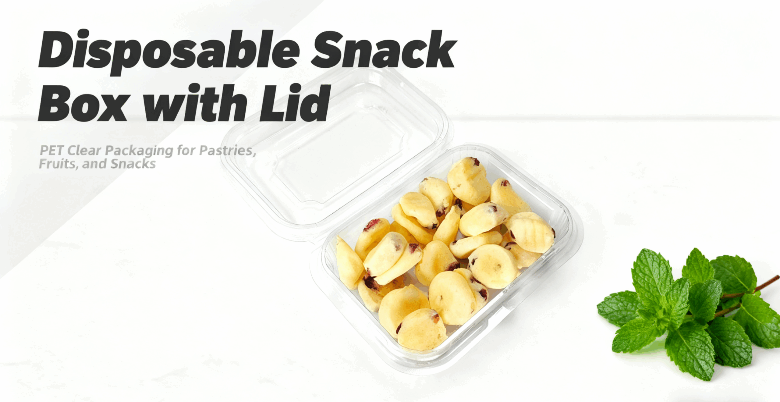Disposable Snack Box with Lid