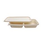 Light Meal 2-Comp Container (5/5): Balanced Cornstarch Packaging for Modern Meals