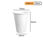 230ml corn starch cup eco-friendly biodegradable