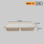 Light Meal 2-Comp Container (5/5): Balanced Cornstarch Packaging for Modern Meals