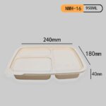 Eco-Friendly 3 Compartment Lunch Tray
