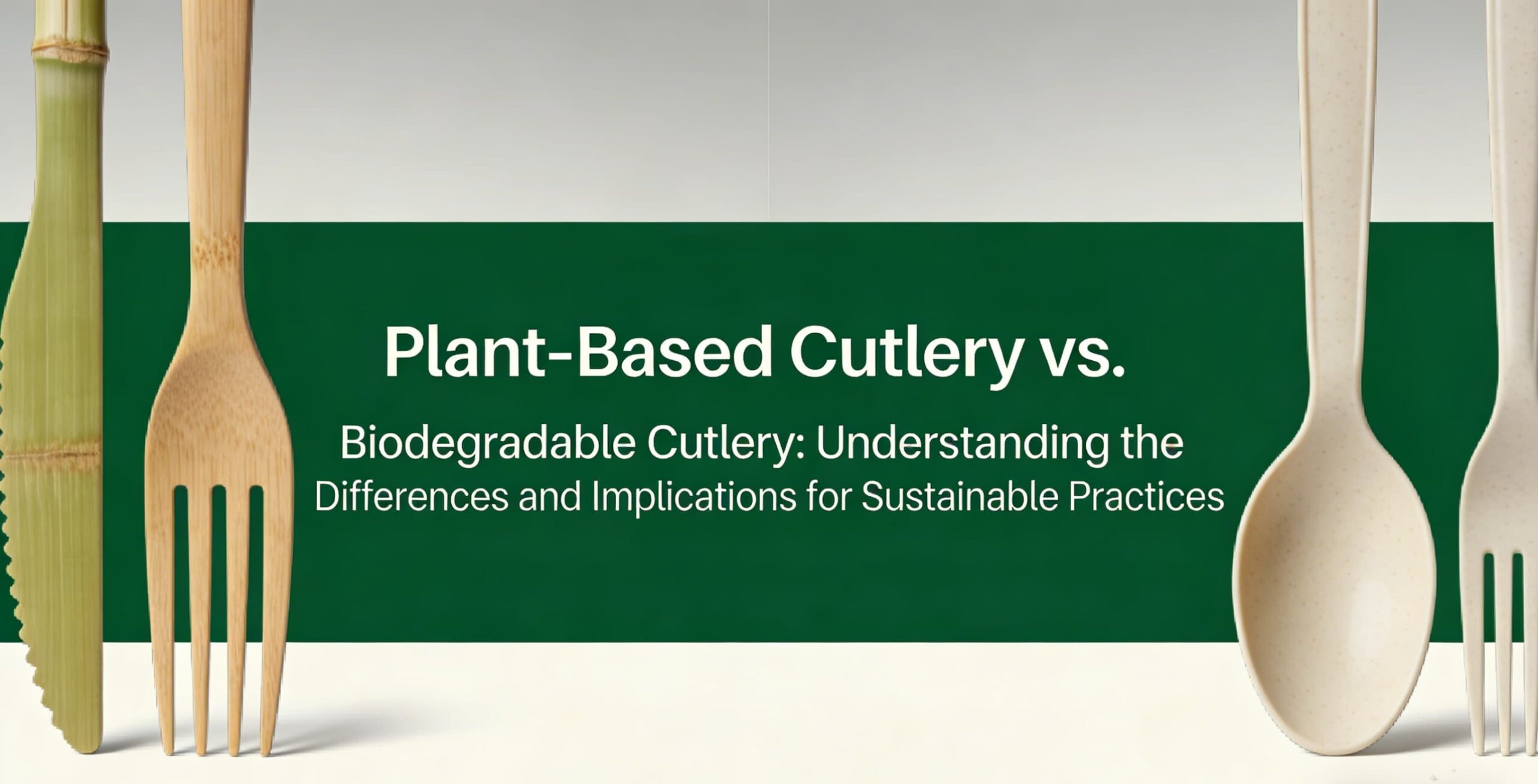 Plant-Based Cutlery vs. Biodegradable Cutlery Understanding the Differences and Implications for Sustainable Practices