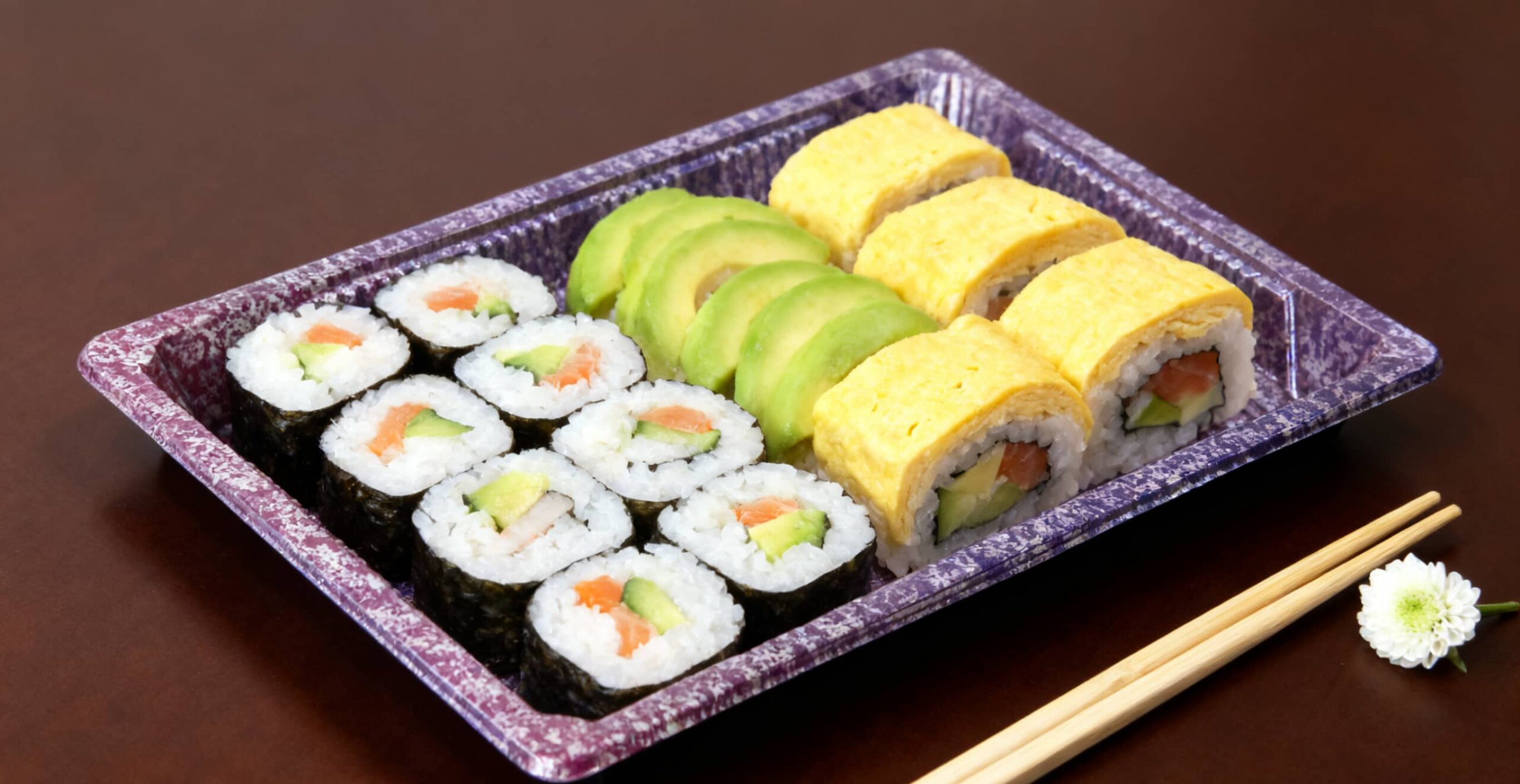 Square PET Sushi Tray
