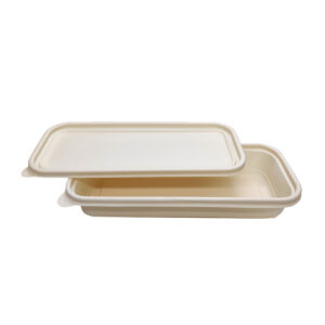 Single-compartment cornflour salad box