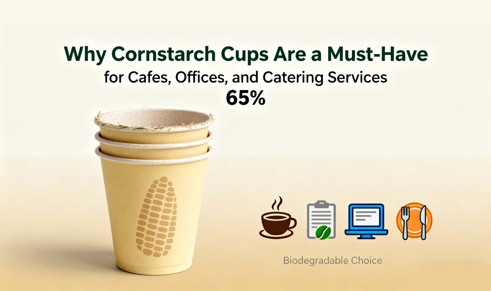 Why Cornstarch Cups Are a Must-Have for Cafes, Offices, and Catering Services