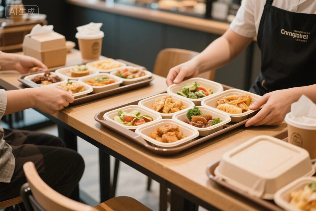 Use environmentally friendly tableware in the cafeteria