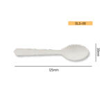 5 Inch Disposable Biodegradable Corn Starch Spoon