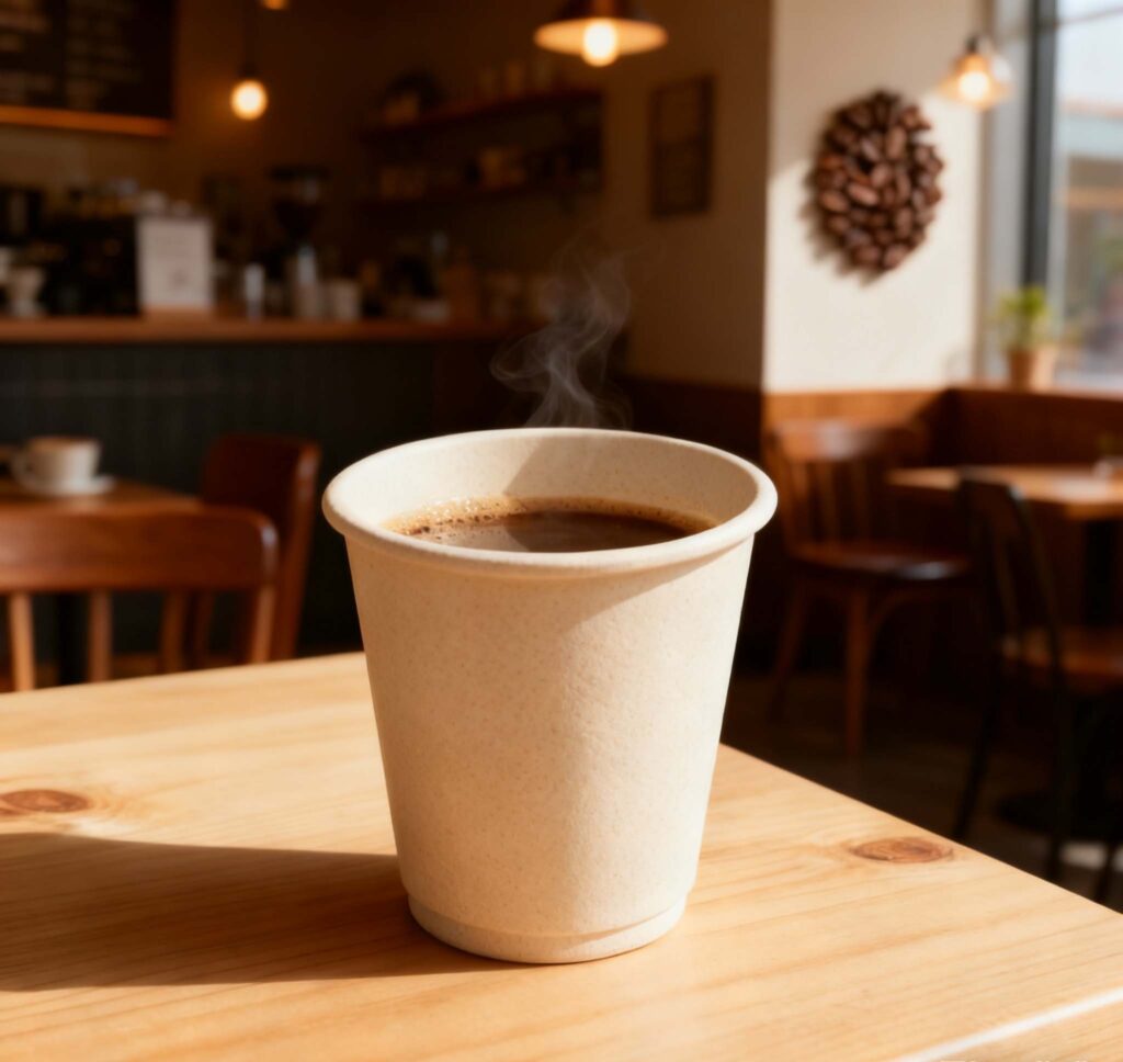 Coffee shops use cornstarch cups