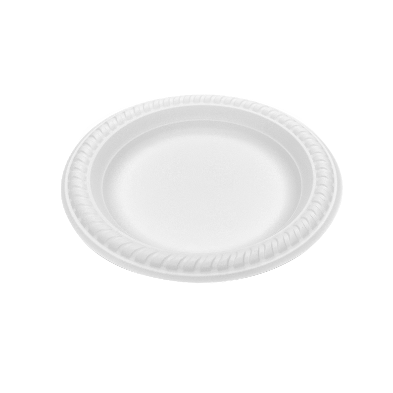 06 Compostable Cornstarch Plate 06 Compostable Cornstarch Plate
