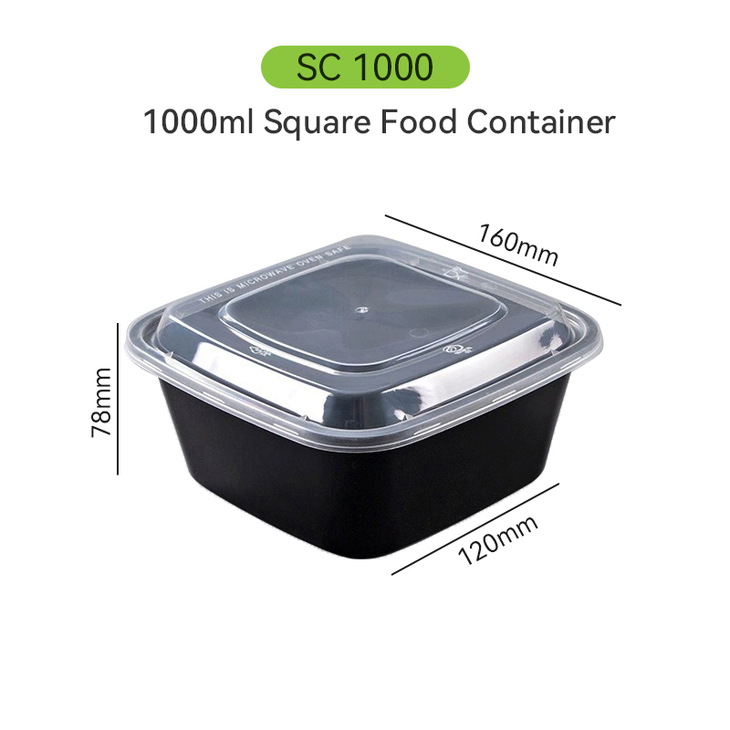 1000ml Square Food Container