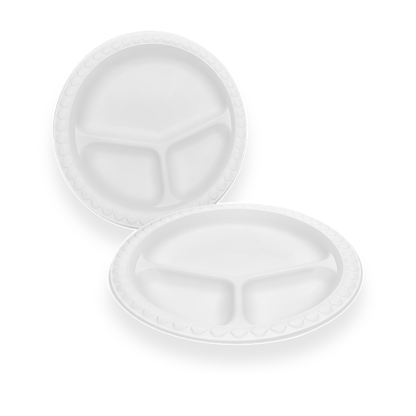 103 Cornstarch Three-Section Tray 103 Cornstarch Three-Section Tray